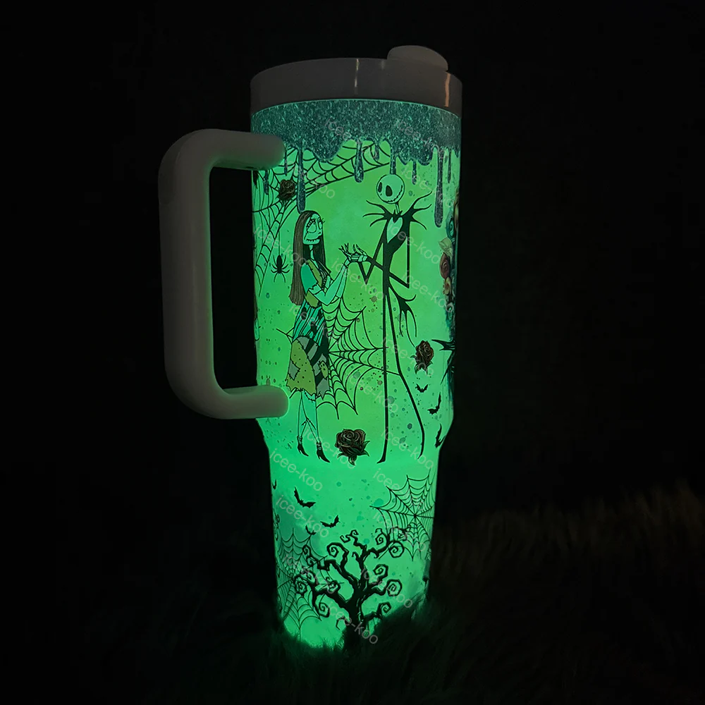Christmas Eve Jack In-Car Insulated  1200ml  Luminous Glow Tumbler（Free keychain for the first 100 orders )
